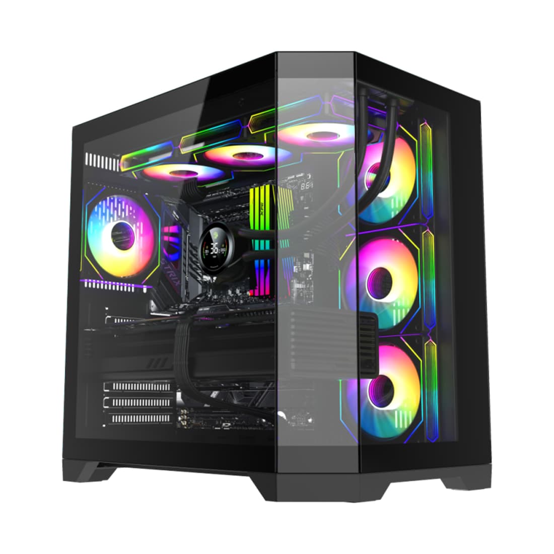 Компьютерный корпус Gamemax Hype-A BK Black без Б/П