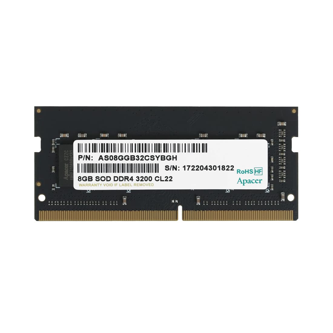 Модуль памяти для ноутбука Apacer ES.08G21.GSH 8GB 3200MHz