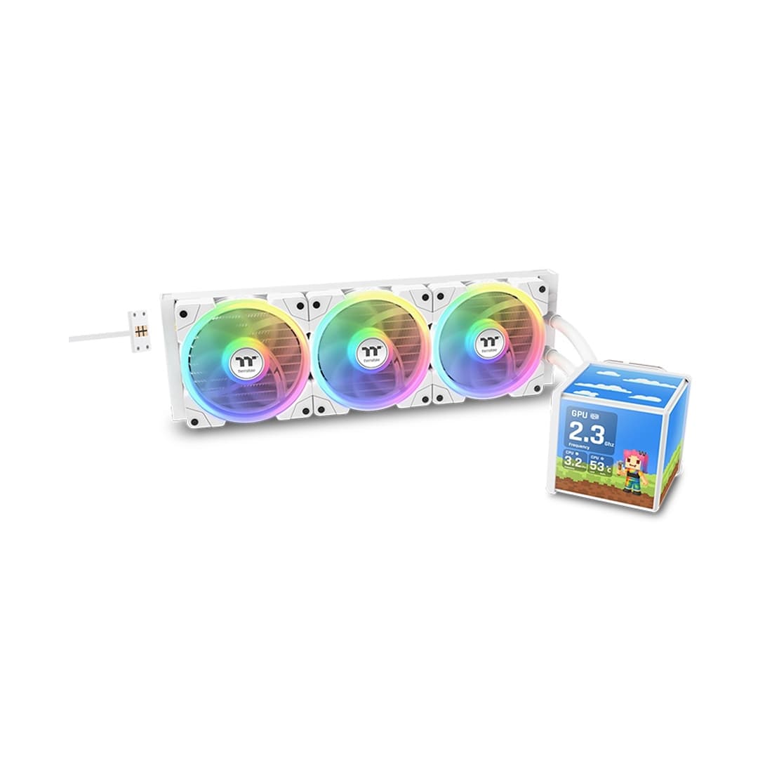 Кулер с водяным охлаждением Thermaltake MINECUBE 360 Ultra White