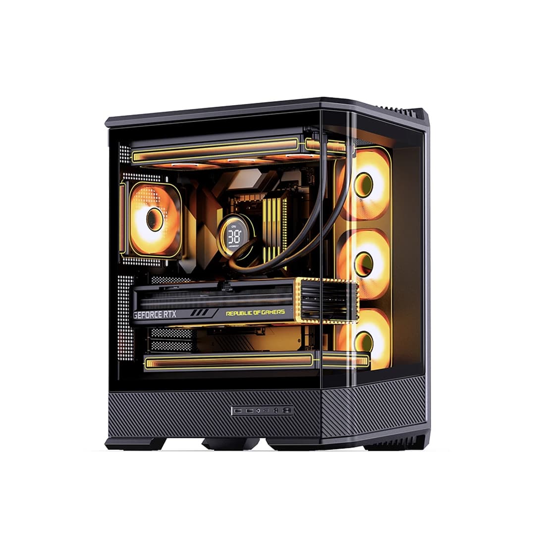 Компьютерный корпус Jonsbo D400 Black без Б/П